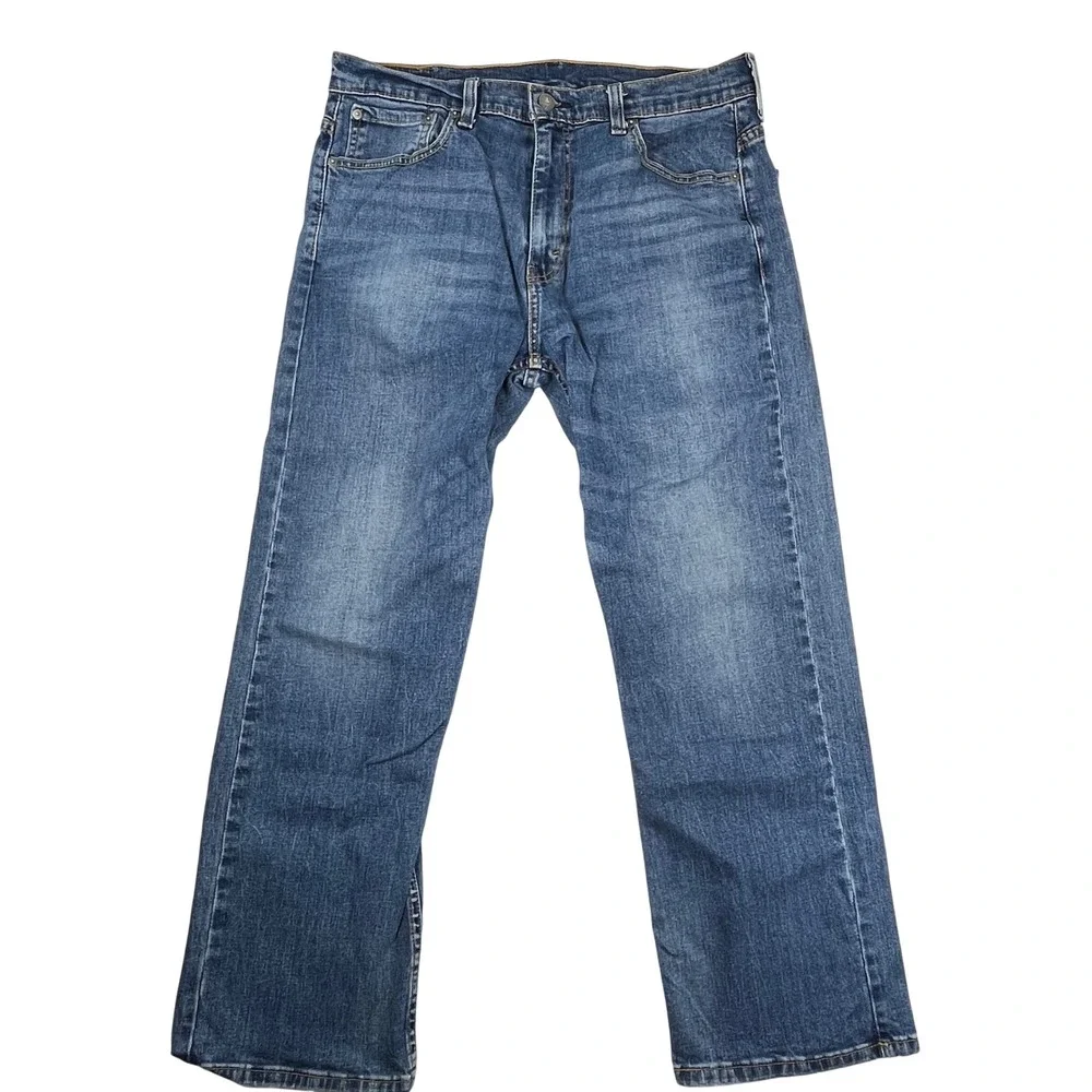 Levis 569 Loose Straight Fit Mens Jeans Blue Denim 33x30 Medium Wash